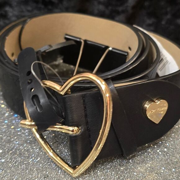 Betsey Johnson Heart Embossed  Belt & Buckle main image 4